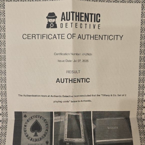 Tiffany & Co. Green and Gold Playing Cards - Picture 3 of 5